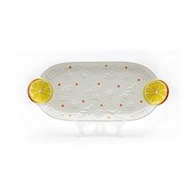 Lemon Platter, Citrus Fruit Platter, Lemon Serving Tray